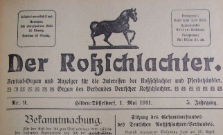 Zeitung 'Der Roschlachter', 1911